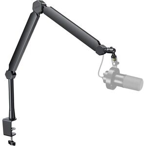 FIFINE BM66T Adjustable Microphone Arm Stand with Clamp, Cable Channels, Adapter